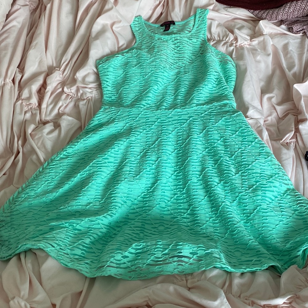 Super cute teal short dress super comfy size medium